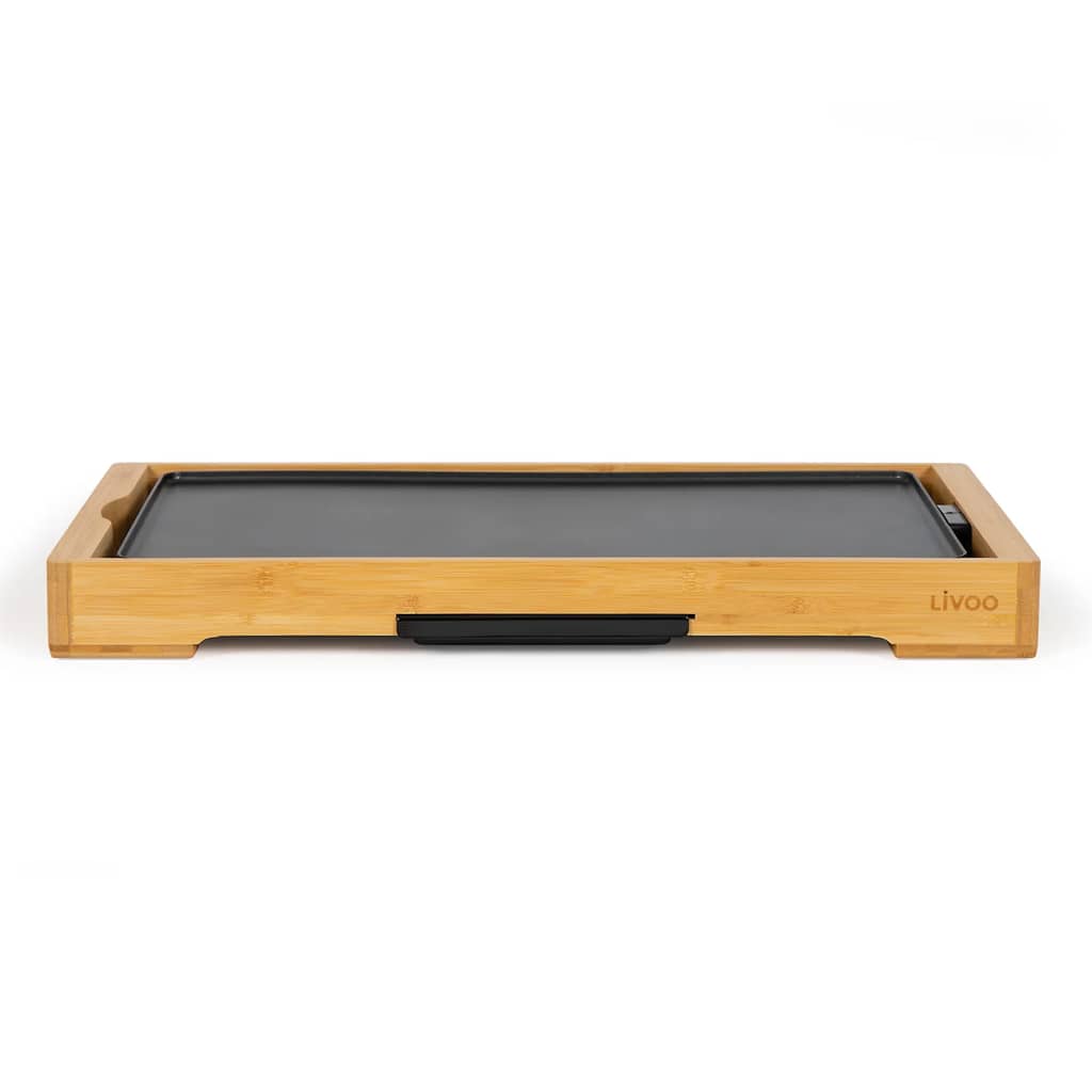 Levoo livoo Grill 2200 w 58x30x6 cm Bambus Holz faarweg