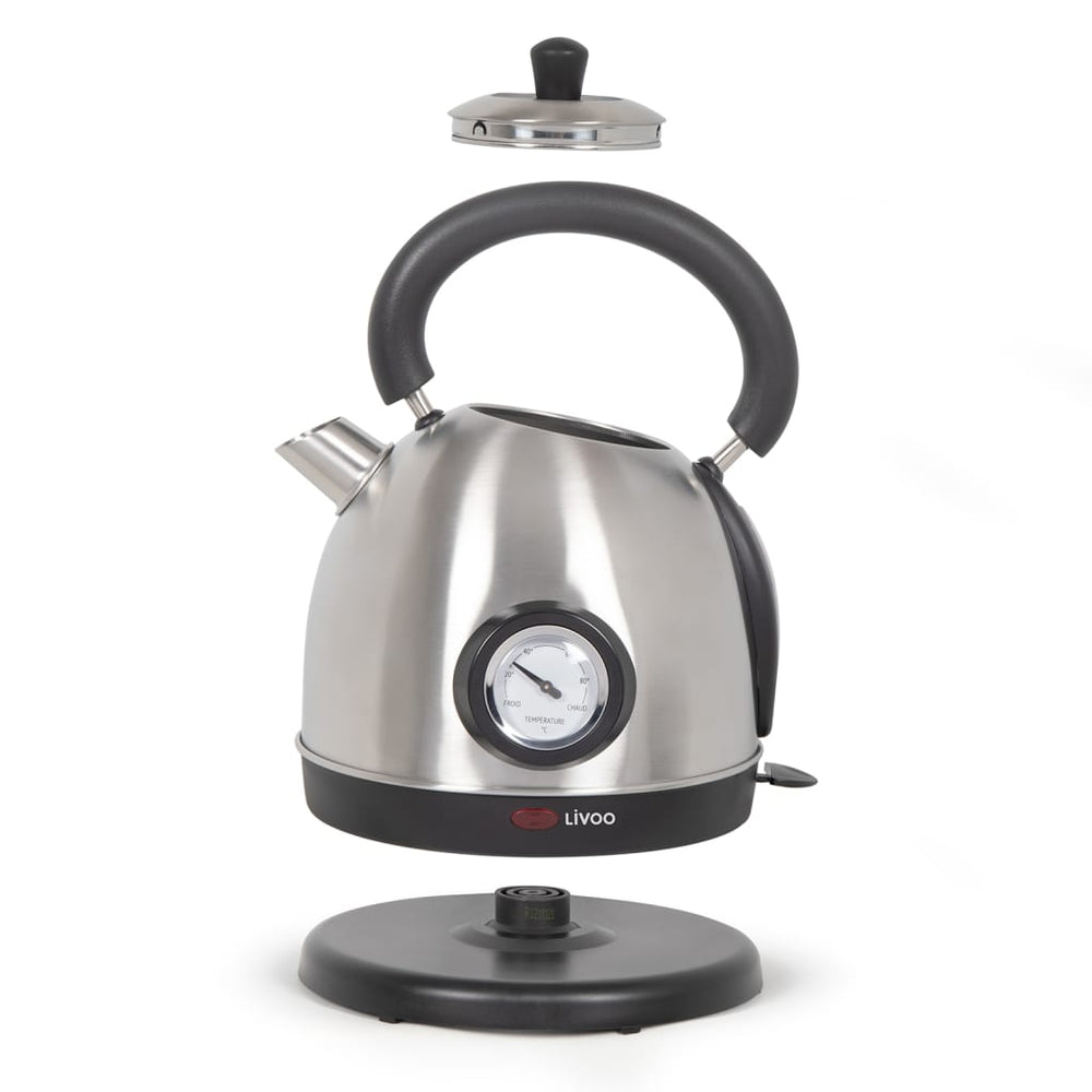 Livoo Livoo Flate Kotlič s krmiljenjem temperature 1,8 L 1800 W srebrno obarvano