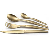 Lou Laguiole Lou Laguiole 16-part cutlery set Jet StoneWash Champagne