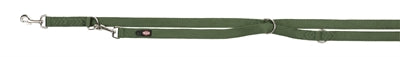 Trixie dog leash premium double -stitched adjustable forest green