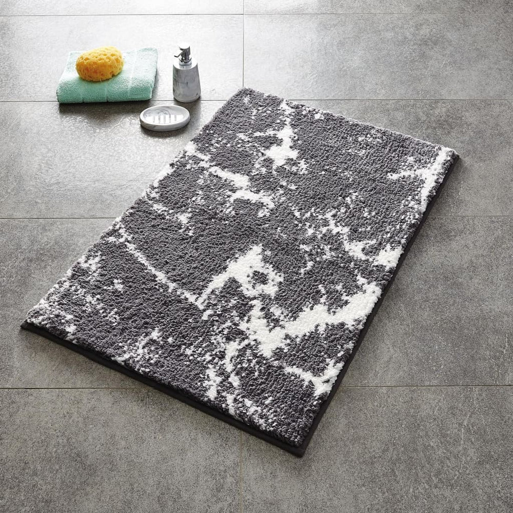 RIDDER RIDDER Bathroom mat Marble 90x60 cm gray and white