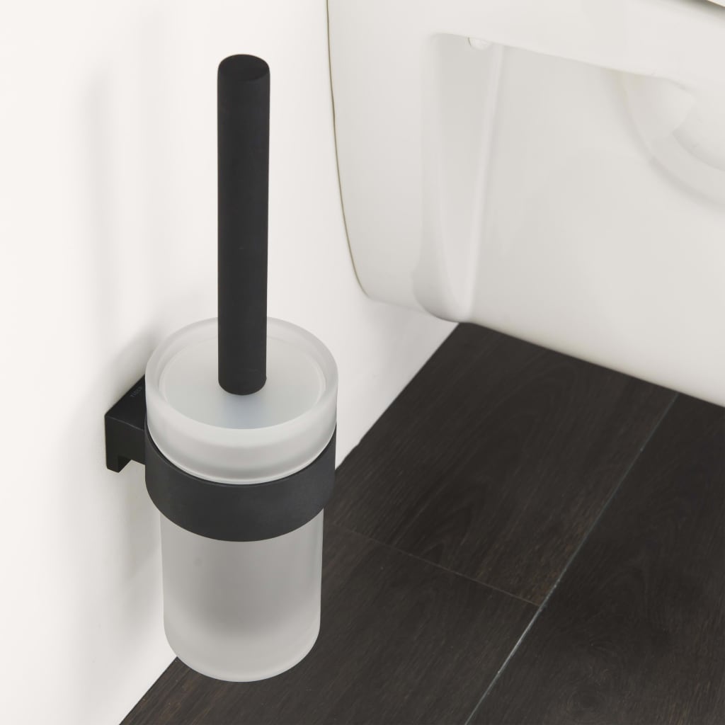 Tiger Tiger Toalet Brush and Holder Bold Matte Black