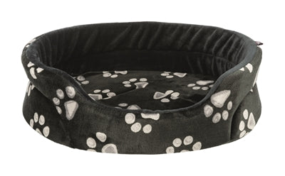 Trixie dog basket Jimmy Oval Black with leg print