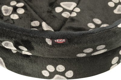 Trixie dog basket Jimmy Oval Black with leg print