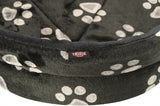 Trixie dog basket Jimmy Oval Black with leg print