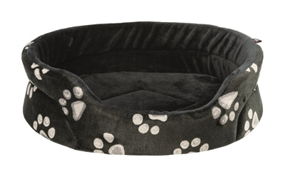 Trixie dog basket Jimmy Oval Black with leg print
