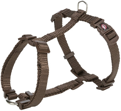 Trixie dog harness premium h-hhin brown