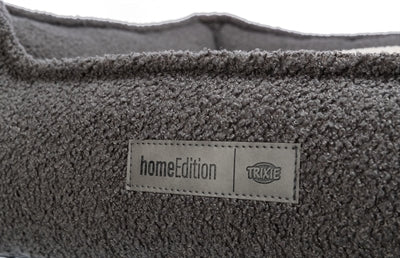 Trixie be eco recycled dog basket coline angular dark gray beige