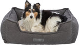 Trixie be eco recycled dog basket coline angular dark gray bei