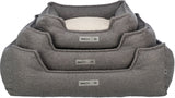 Trixie be eco recycled dog basket coline angular dark gray bei