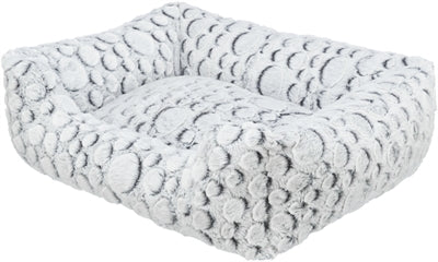 Trixie Dog Basket Mila Angular Plush White Grey