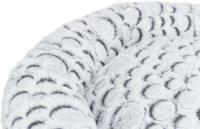 Trixie Dog Basket Mila Round Plush White Gray
