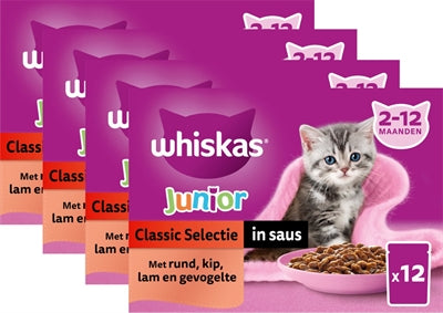 Whiskas Multipack Pouch Selection Selection Meat en salsa