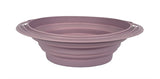 Happy Hausdéier rosen iwwer Hausdéieren Iessen Bowl drénken Bin foldbar Blos Pink