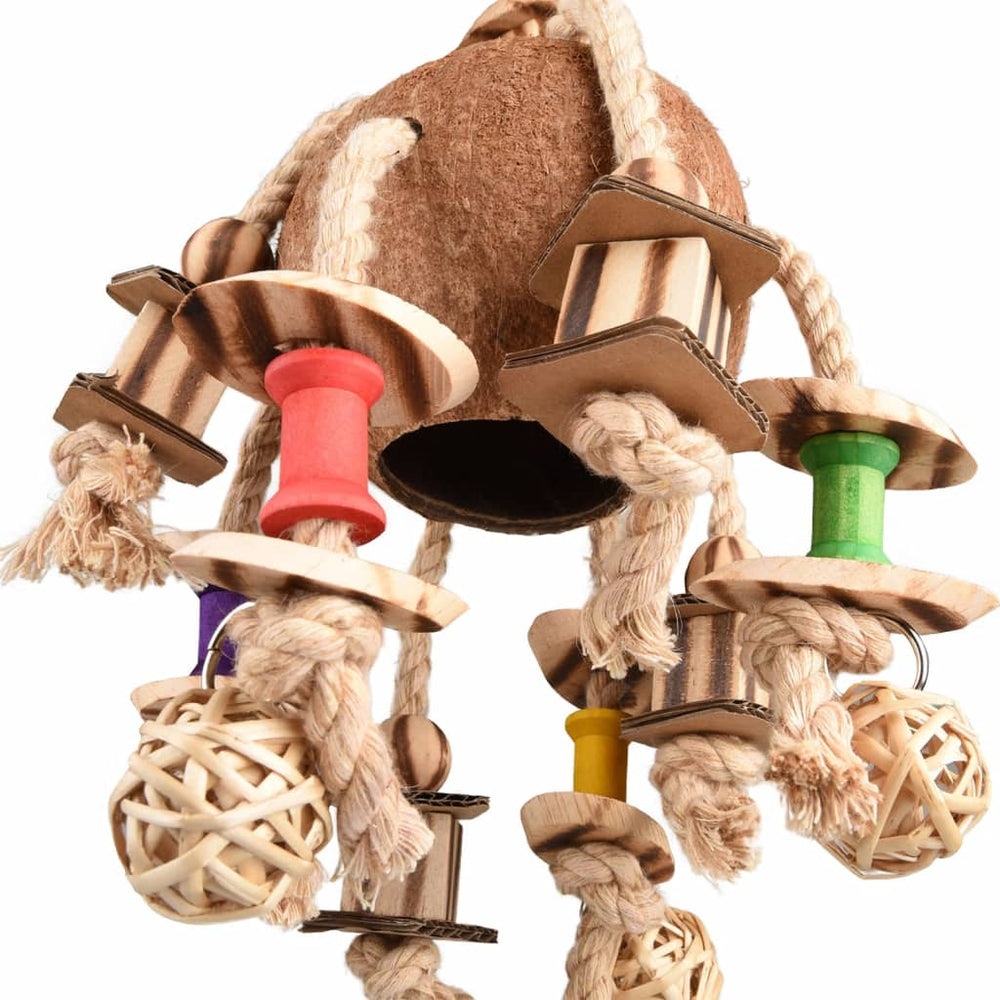 Flamingo Flamingo Vogelspielzeug Sully Papagei Kokos BBQ 42 cm