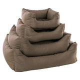 FLAMINGO FLAMINGO Hondenmand met rits Panama rechthoekig 50x40x18 cm taupe