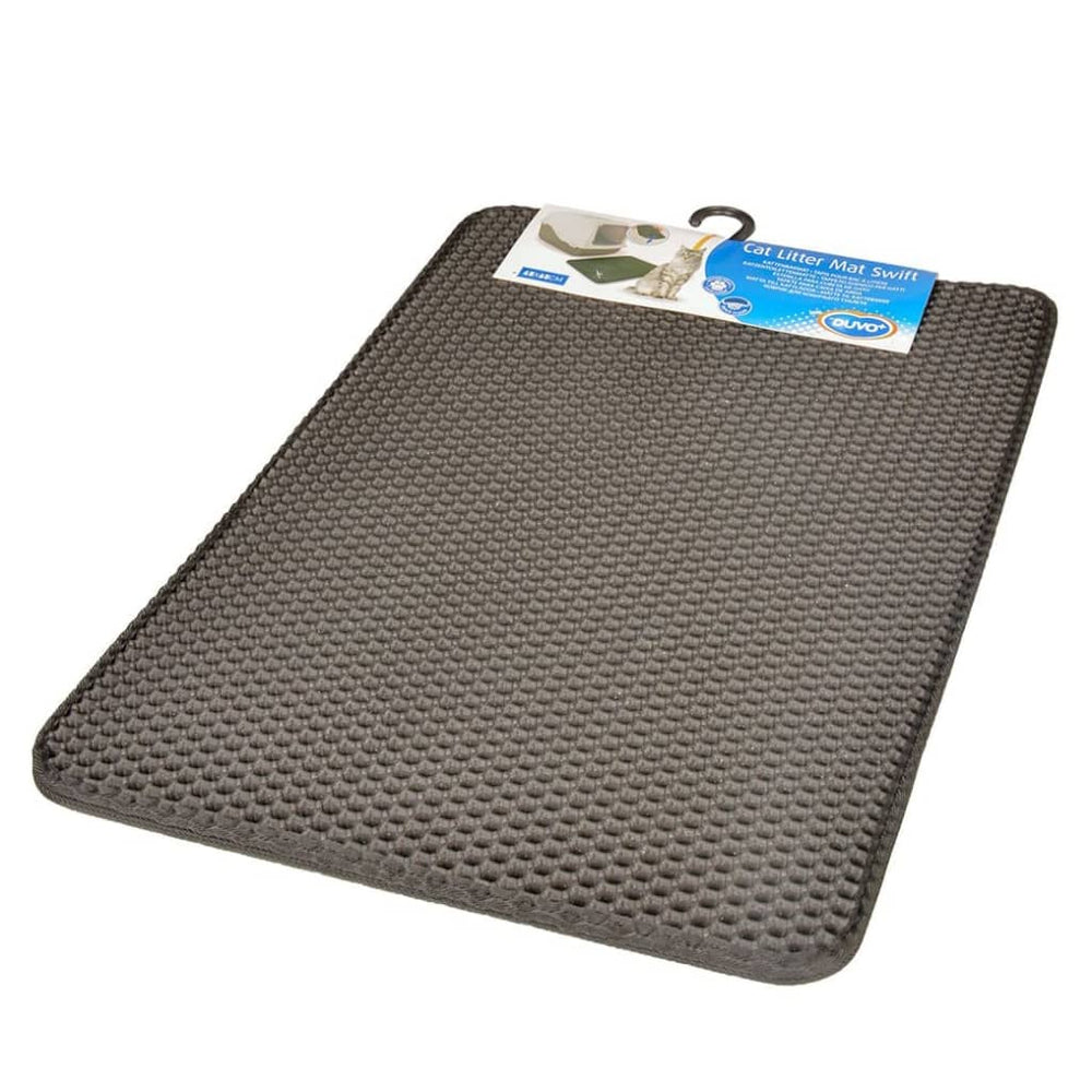 Duvoplus Duvoplus Cat Litter Mat Swift 45x65 cm black