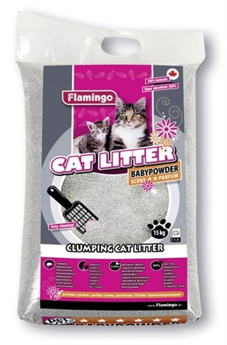 Flamingo Cat kuld med babypulverduft