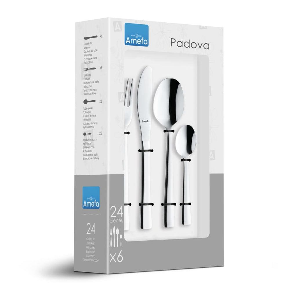 AMEFA AMEFA 24-teilige Besteckset Padova High Gloss Silber Colored