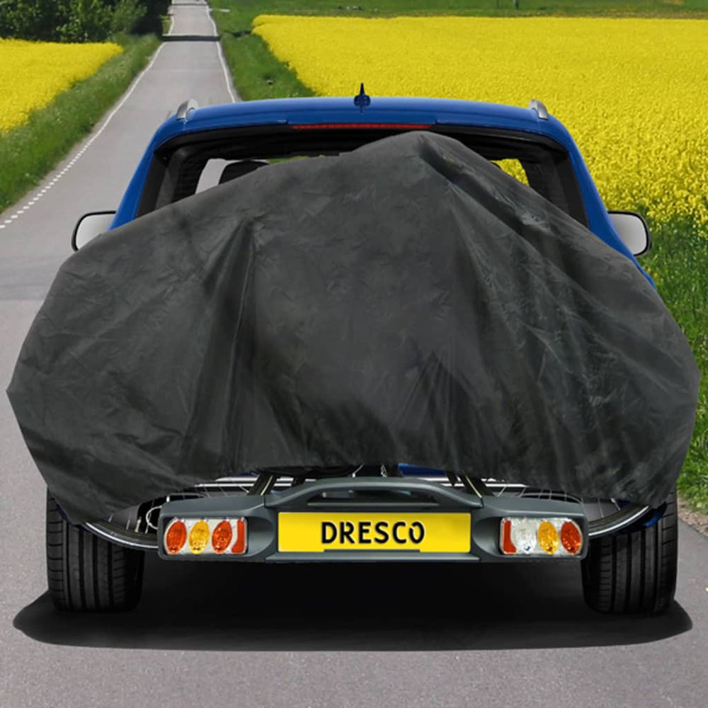 DRESCO -Fahrradabdeckung für 1 Fahrrad elastisches Schwarz