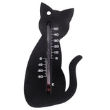 Nature Nature Wall Thermometer Cat Black