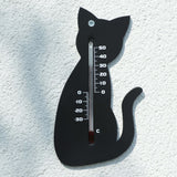 Nature Nature Wall Thermometer Cat Black
