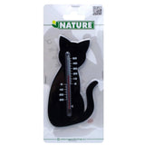 Nature Nature Wall Thermometer Cat Black