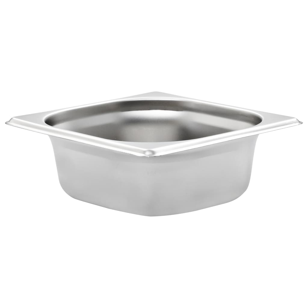 Vidaxl gastronombakken 12 pc Gn 1 6 65 mm nerjavno jeklo