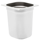 Vidaxl gastronombakken 8 pc Gn 1 6 200 mm nerjavno jeklo