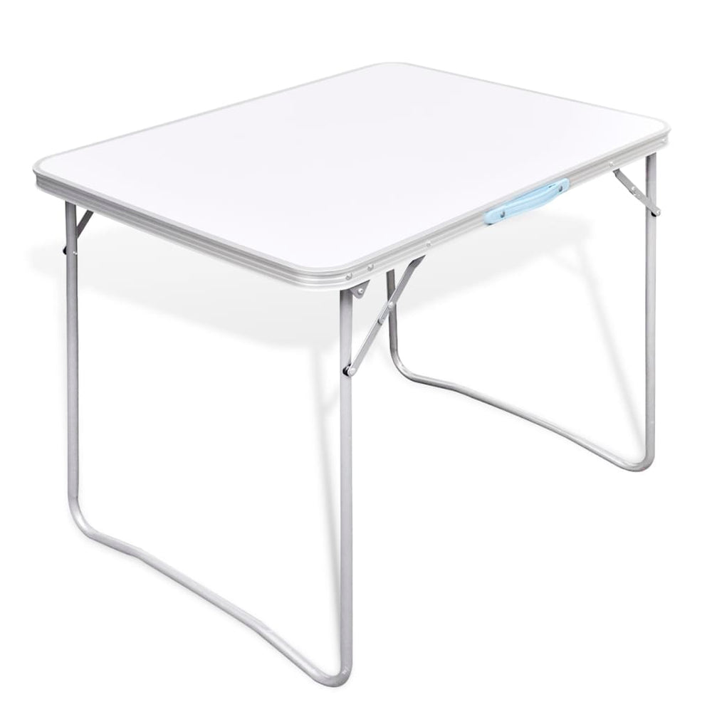 VidaXL Folding Camping Table with Metal Frame 80 x 60 cm