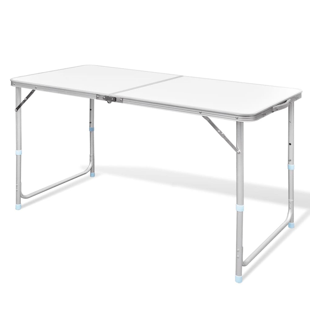 VidaXL Folding and Adjustable Camping Table 120x60 cm Aluminum