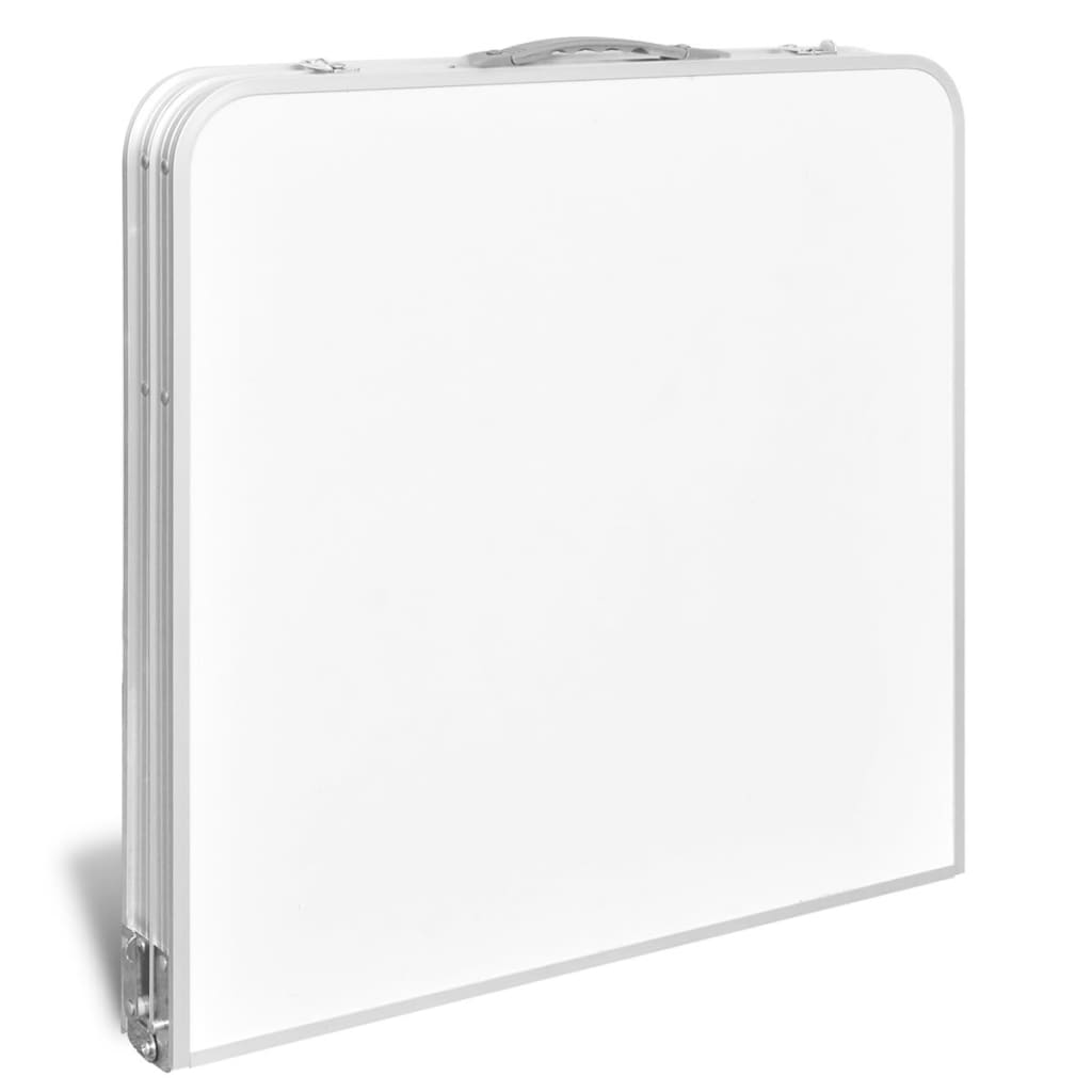 VidaXL Folding and Adjustable Camping Table 120x60 cm Aluminum