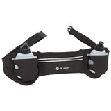 Pure2Improve Pure2 Improve Running ceinture avec 2 bouteilles de noir et de gris