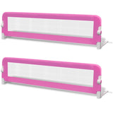 VidaXL Kinderbedhekjes 2 st 150x42 cm roze