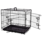 Flamingo Flamingo Wire Cage Mezo med skydedør S 43x61x50 cm sort