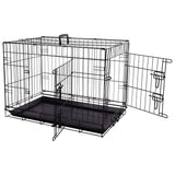 Flamingo Flamingo Wire Cage Mezo med skydedør M 47x77x55 cm sort