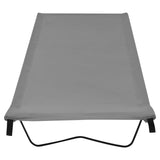 Vidaxl Camp Bed 180x60x19 cm tissu oxford et gris en acier