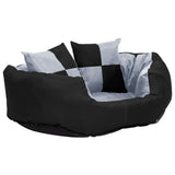 Vidaxl dog cushion reversible and washable 65x50x20 cm gray and black