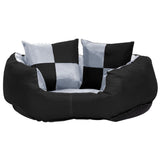 Vidaxl dog cushion reversible and washable 65x50x20 cm gray and black