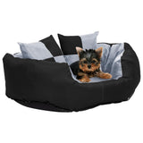 Vidaxl dog cushion reversible and washable 65x50x20 cm gray and black