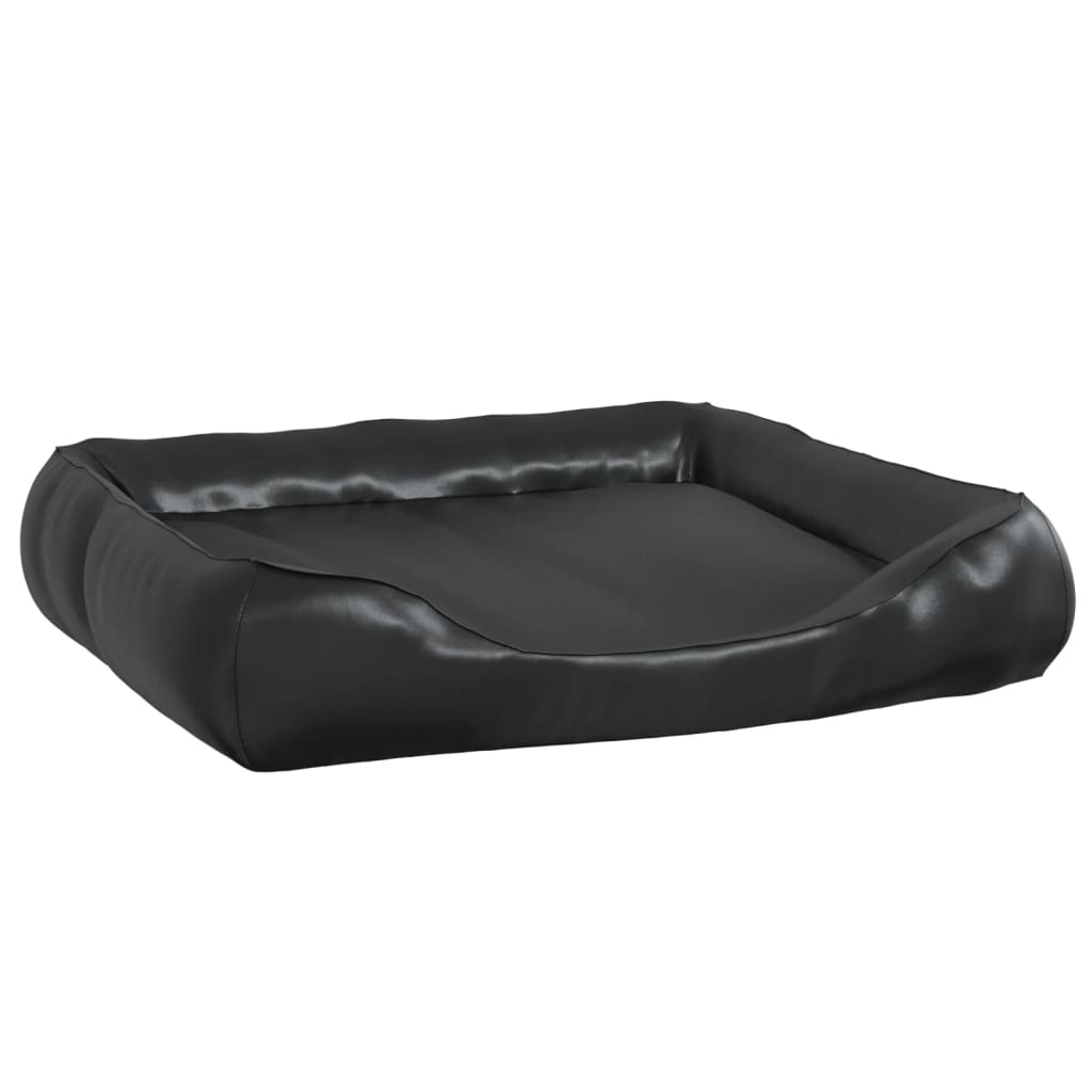 Vidaxl Dog Basket 80x68x23 cm Kunstig læder sort