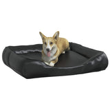 Vidaxl Dog Basket 80x68x23 cm Kunstig læder sort