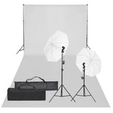Vidaxl foto studio komplet z osvetlitvijo in ozadjem
