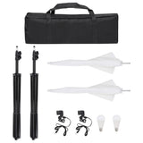 Vidaxl Photo Studio Conjunto com conjunto de iluminação, fundo e refletor