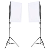 VidaXL Photo Studio Set with Lighting Kit and Background