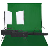 Vidaxl foto studio komplet z osvetlitvijo in ozadjem