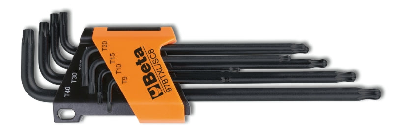Beta Stift Schlësselen setzen 8-Stéck Torx senkrecht