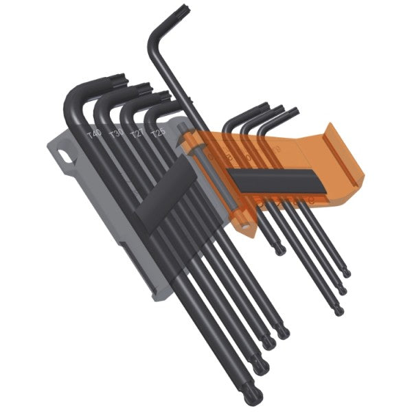 Beta Stift Schlësselen setzen 8-Stéck Torx senkrecht