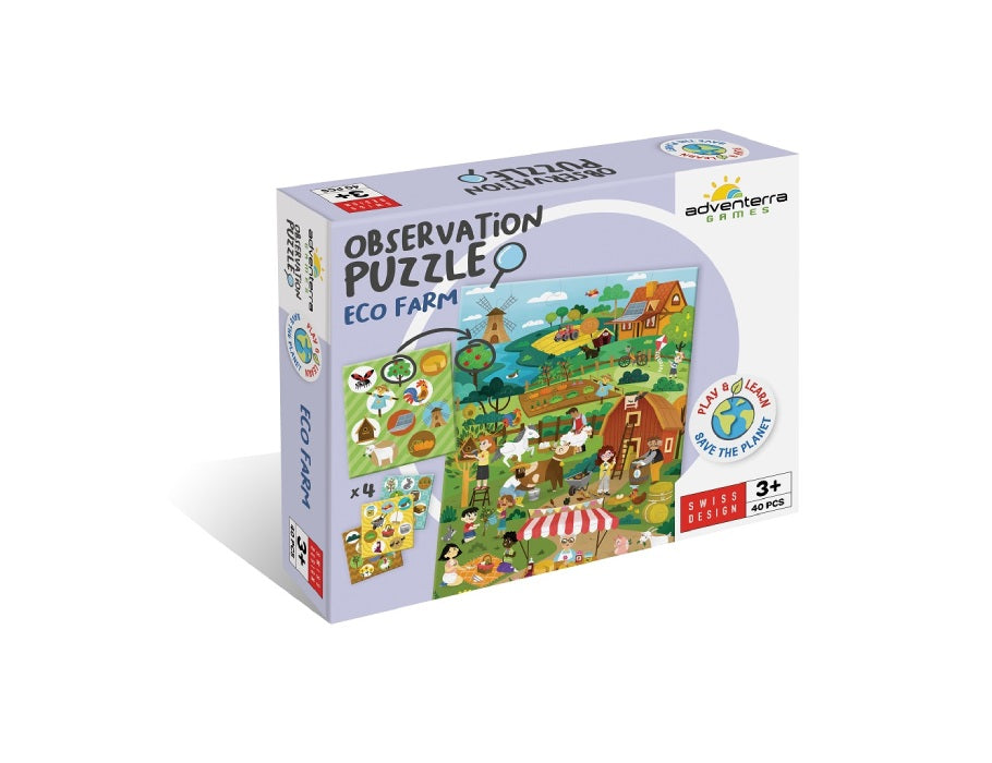 Ferme d'observation de puzzle des jeux Adventerra Games