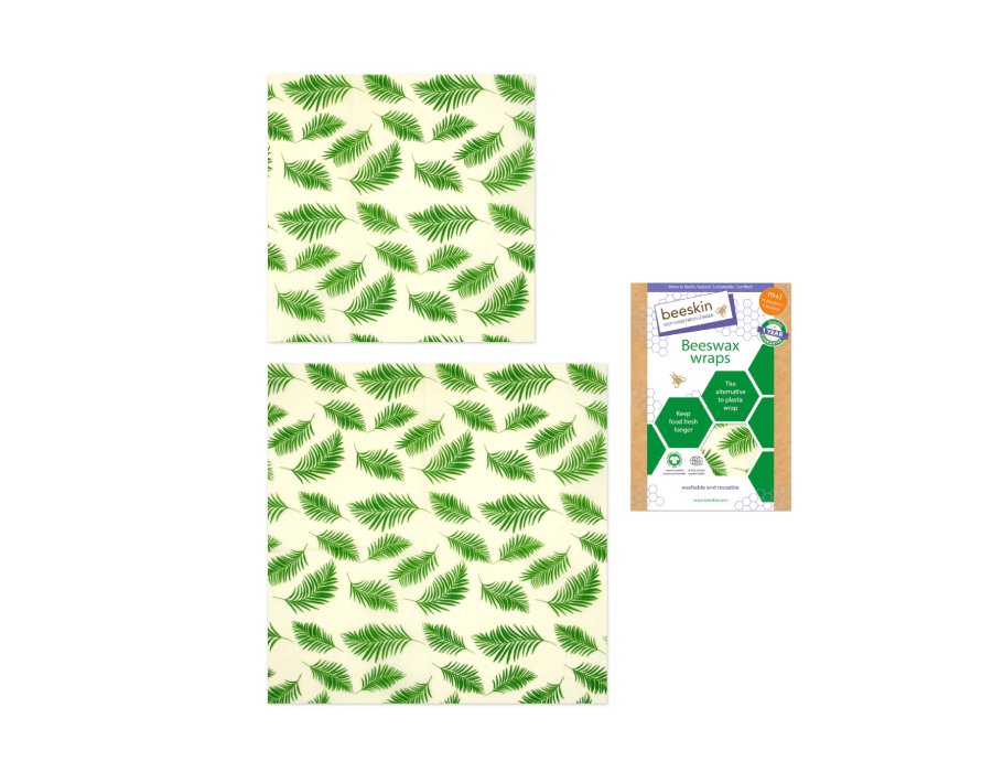 Beeskin bijenwas telas colocadas hojas de palma mediana y grande